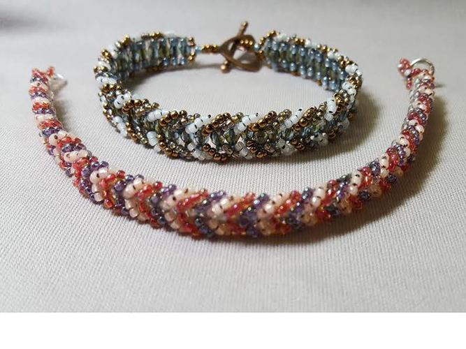 Chevron Beaded Bracelet through Kirkwood